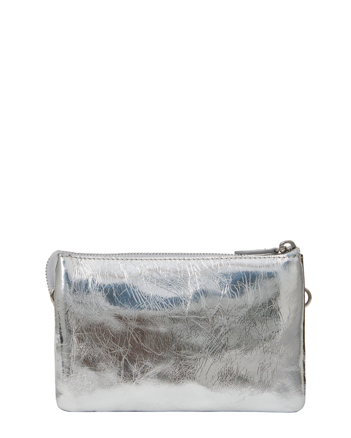 Tilly Crossbody Silver Crinkle