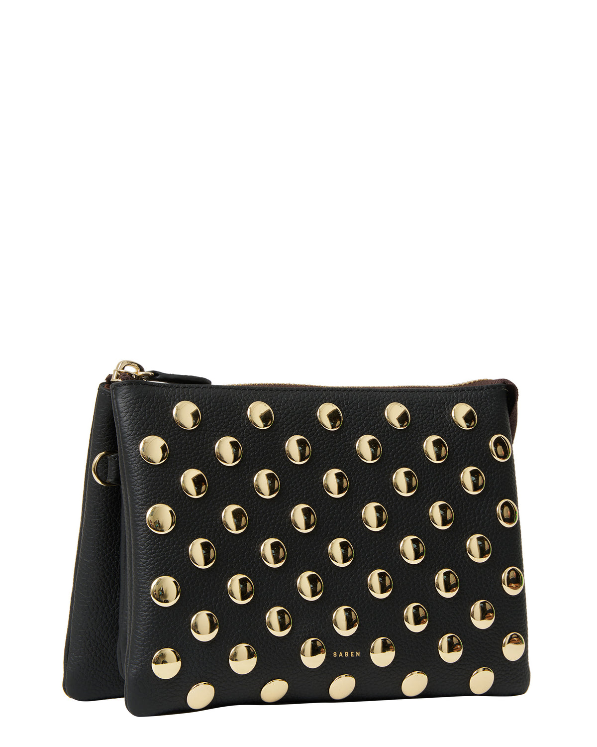 Tilly&#39;s Big Sis Crossbody Black + Gold Stud