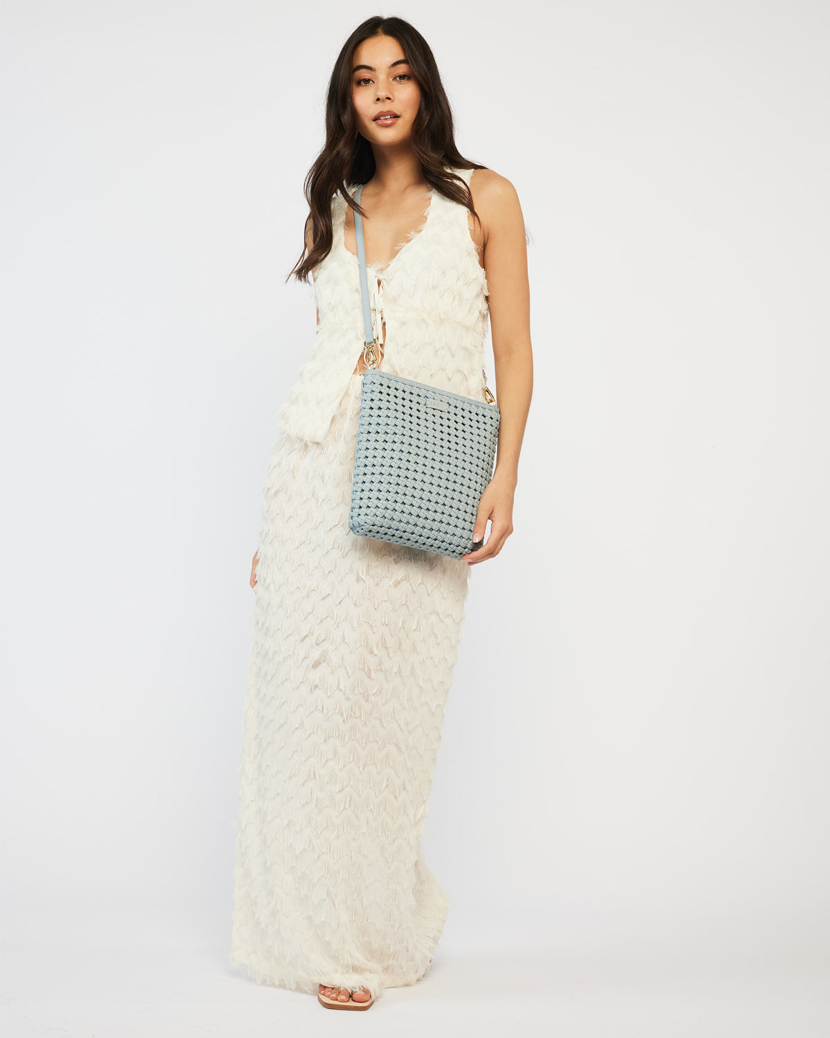 Claudette Crossbody Mist Braid