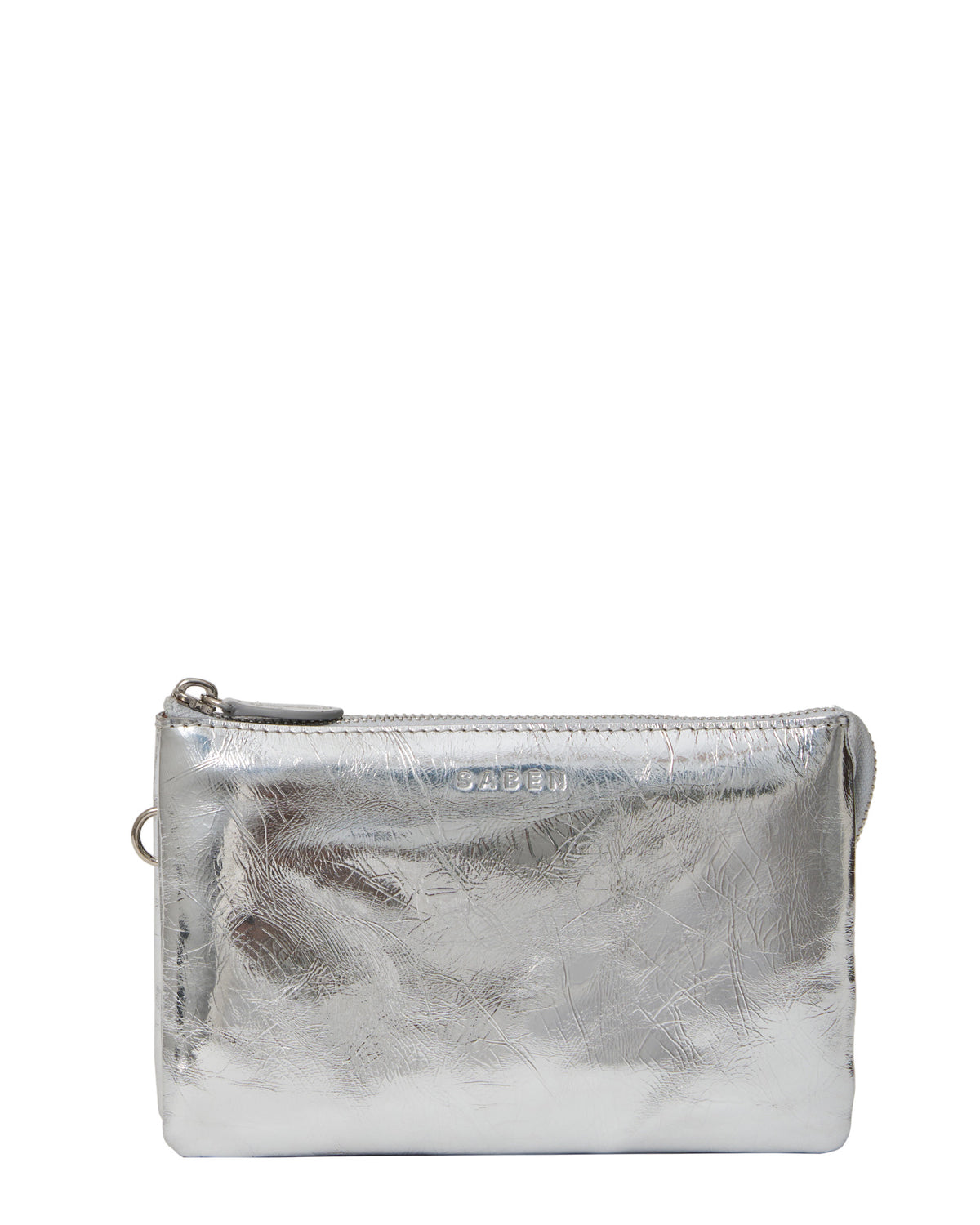 Tilly Crossbody Silver Crinkle